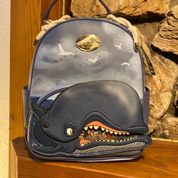 NWT Disney Hur Universe Pinocchio Whale backpack absolutely beautiful!!! - Picture 1 of 10